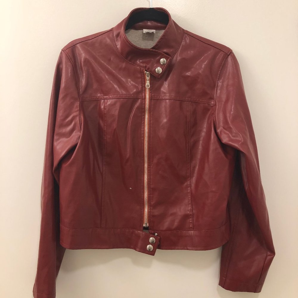RED GUCCI LATEX JACKET